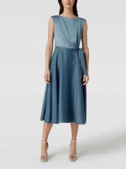 Besorgen ⭐ Vera Mont Cocktailkleid Mit Knoten-Detail - Rauchblau 👏