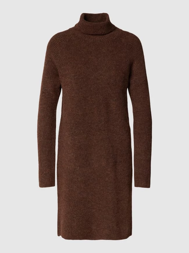 Coupon 🛒 Pieces Minikleid In Strick-Optik Modell 'Ellen' - Dunkelbraun 🔔 – Bild 2