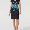 Billig ✔️ Vera Mont Cocktailkleid Mit Floralem Muster - Dunkelblau 🔔