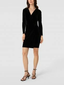 Großhandel ⌛ MbyM Kleid Mit V-Ausschnitt Modell 'MADENA' - Schwarz 👍