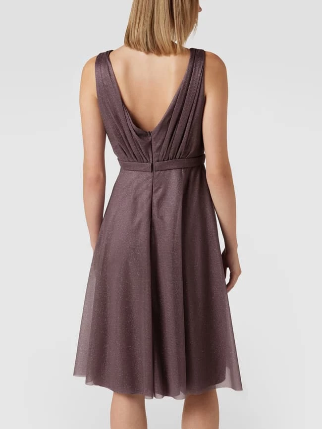 Besorgen 🥰 TROYDEN COLLECTION Cocktailkleid Mit Glitter-Effekt - Mauve 🛒 – Bild 5