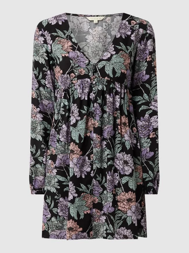 Neu 🛒 REVIEW Kleid Aus Viskose - Schwarz 😀 – Bild 2