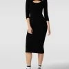 Aktion 🧨 EDITED Midikleid Mit Cut Outs Modell 'Lavea' - Schwarz 😍