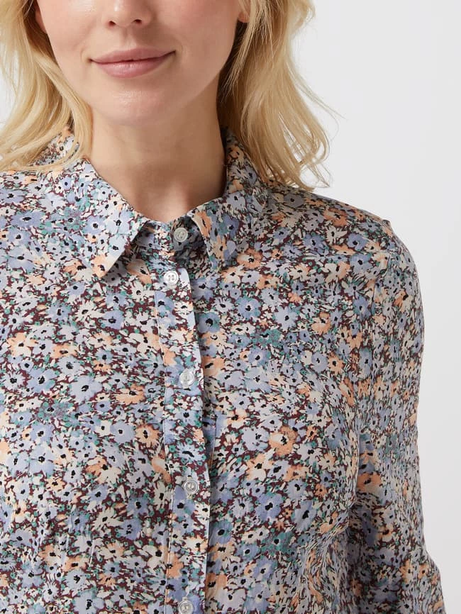 Großhandel 😉 Soaked In Luxury Blusenkleid Aus Viskose Modell 'Violetta' - Bleu ⭐ – Bild 3