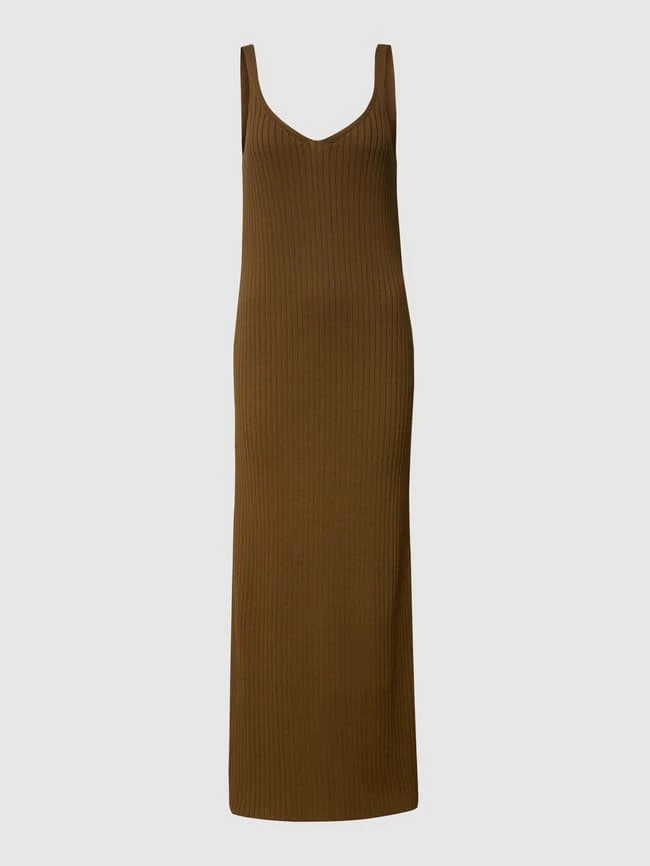 Schlussverkauf 👍 Marc O'Polo Denim Maxikleid Mit Gehschlitz - Schlamm 😍 – Bild 2