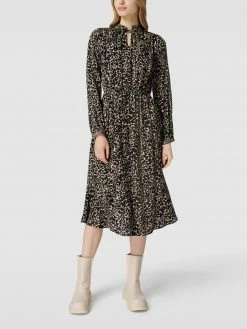 Schlussverkauf 🔔 Smith And Soul Midikleid Mit Animal-Print - Schwarz 👍