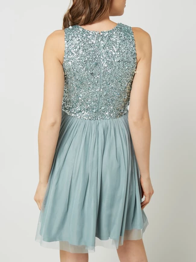 Großhandel ✨ LACE & BEADS Cocktailkleid Aus Tüll Mit Pailletten Modell 'Kahlo' - Dunkelgrau ❤️ – Bild 5