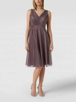 Besorgen 🥰 TROYDEN COLLECTION Cocktailkleid Mit Glitter-Effekt - Mauve 🛒