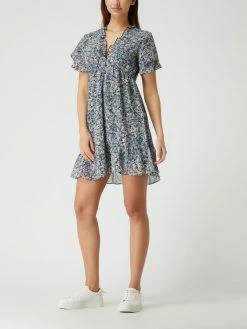 Großhandel 🔔 Apricot Kleid Mit Volantärmeln - Helltürkis 🎉