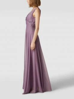 Aktion ✨ TROYDEN COLLECTION Abendkleid Mit V-Ausschnitt - Flieder 🔔
