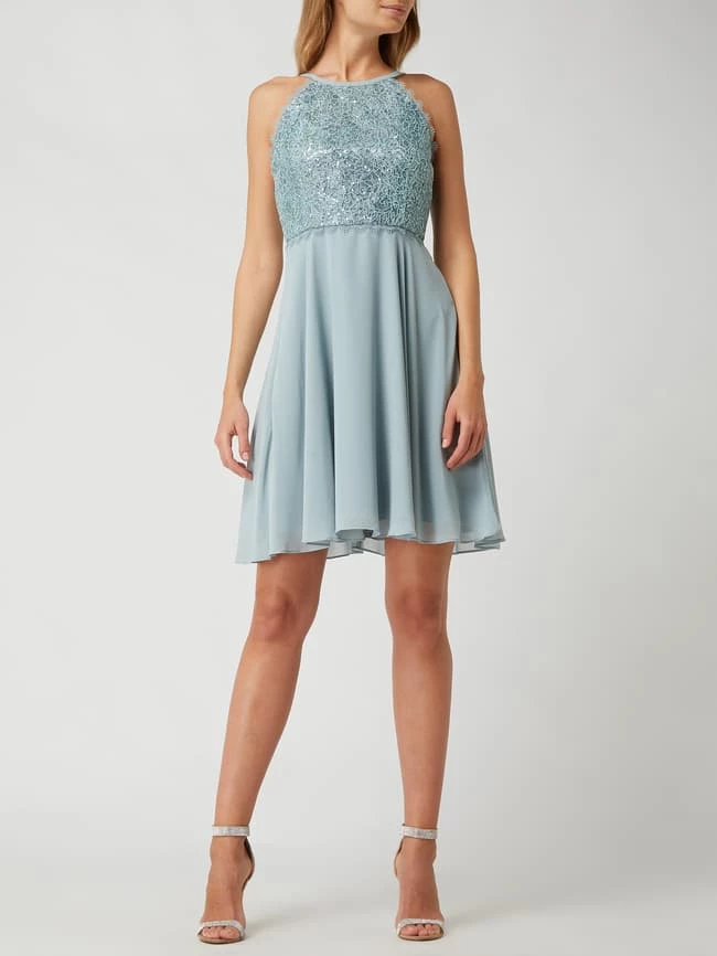 Bestes Angebot 🔔 Jake*s Cocktail Cocktailkleid Aus Spitze Und Chiffon - Schilf 🔔