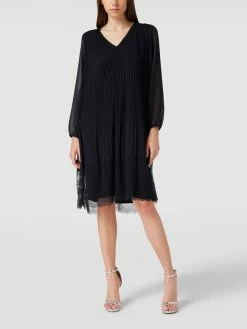 Coupon 🧨 Vera Mont Cocktailkleid Mit Plisseefalten - Dunkelblau 👏