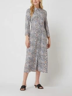 Großhandel 😉 Soaked In Luxury Blusenkleid Aus Viskose Modell 'Violetta' - Bleu ⭐