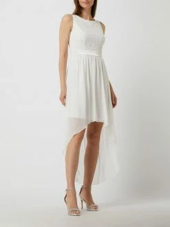 Budget 🎁 Jake*s Cocktail Cocktailkleid Aus Spitze Und Chiffon - Ecru 😀