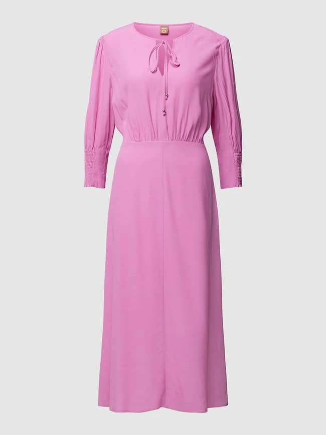 Neu 😉 BOSS Midikleid Mit V-Ausschnitt Modell 'DAFLORI' - Mauve 😀 – Bild 2