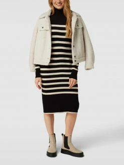 Angebote ✔️ Vero Moda Strickkleid Mit Stehkragen Modell 'HAPPINESS' - Schwarz ✔️