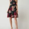 Neu 👏 Vera Mont Cocktailkleid Mit Floralem Muster - Dunkelblau 🛒