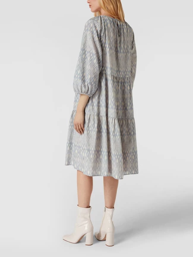 Billig 😍 Drykorn Knielanges Kleid Im Stufen-Look Modell 'Tiia' - Bleu Meliert 😍 – Bild 5