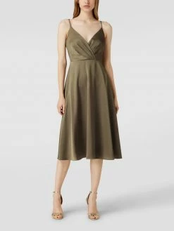 Besorgen 😉 Jake*s Cocktail Cocktailkleid In Wickel-Optik - Olivgrün ✨