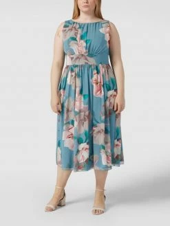 Top 10 ⭐ Swing Curve Cocktailkleid Mit Floralem Muster - Bleu 🎉
