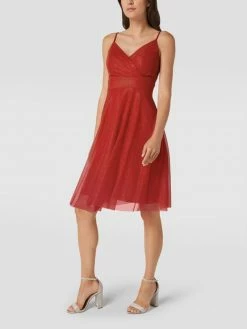 Blitzangebot 🎉 TROYDEN COLLECTION Cocktailkleid Mit Taillenpasse - Rot 🔔
