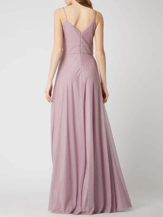 Blitzangebot 😉 TROYDEN COLLECTION Abendkleid Mit Glitter-Effekt - Mauve 😉 – Bild 4
