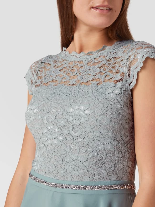 Schlussverkauf 😉 Swing Cocktailkleid Mit Taillenpasse - Mint ✔️ – Bild 3