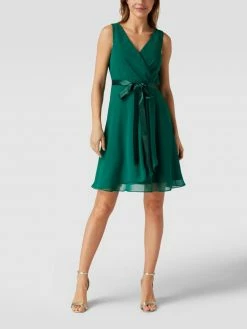 Besorgen 😉 Paradi Cocktailkleid Mit Taillenband - Smaragdgrün 😉