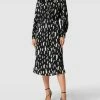 Beste Bewertungen von 💯 Comma Kleid Mit Allover-Muster - Schwarz 🎉