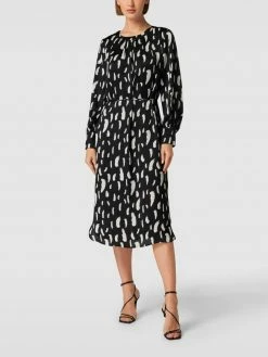 Beste Bewertungen von 💯 Comma Kleid Mit Allover-Muster - Schwarz 🎉