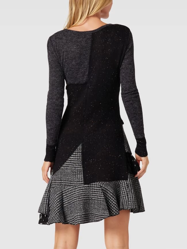 Budget 🥰 Apricot Minikleid In Strick-Optik - Dunkelgrau 😉 – Bild 5