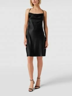 Besorgen 👏 Paradi Cocktailkleid Mit Wasserfallausschnitt - Schwarz ⌛