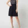 Rabatt 👍 Jake*s Cocktail Cocktailkleid Aus Spitze Und Chiffon - Marineblau Meliert 🌟