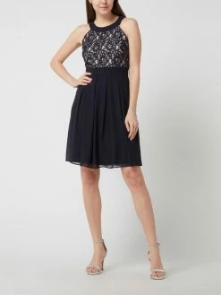 Rabatt 👍 Jake*s Cocktail Cocktailkleid Aus Spitze Und Chiffon - Marineblau Meliert 🌟