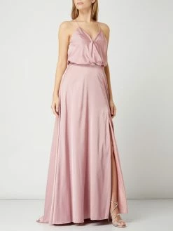 Bestpreis 🎉 Unique Abendkleid Aus Satin - Hellrosa 🥰