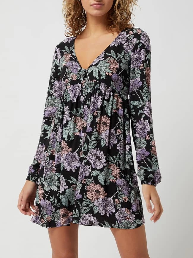 Neu 🛒 REVIEW Kleid Aus Viskose - Schwarz 😀 – Bild 4