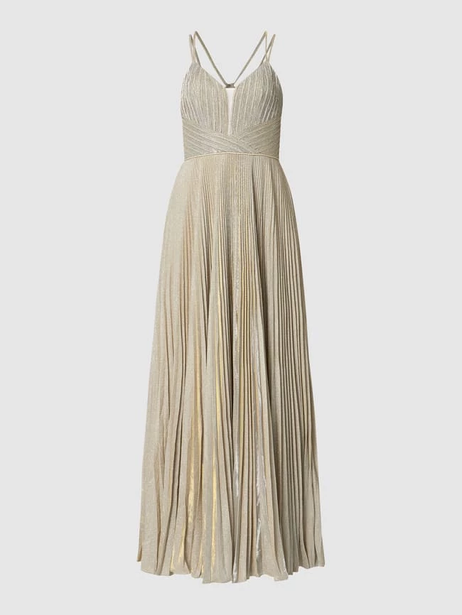 Bestes Angebot 🎉 Mascara Abendkleid Mit Glitter-Effekt - Gold 🔔 – Bild 2