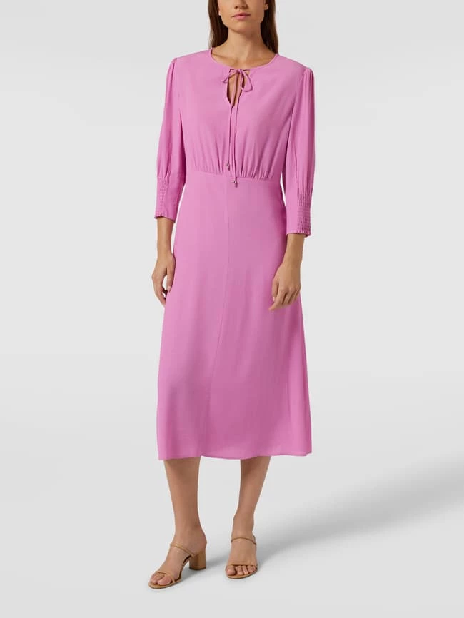 Neu 😉 BOSS Midikleid Mit V-Ausschnitt Modell 'DAFLORI' - Mauve 😀