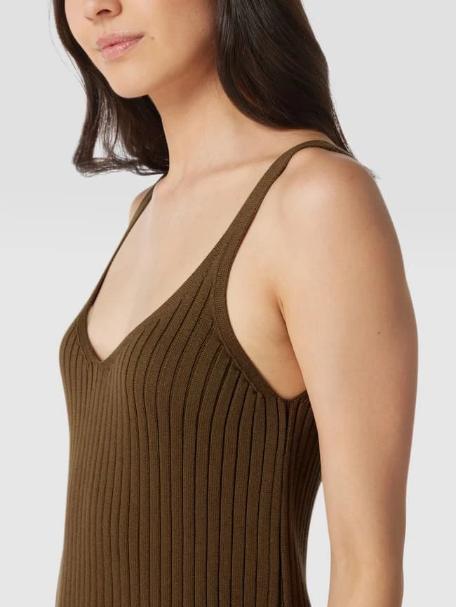 Schlussverkauf 👍 Marc O'Polo Denim Maxikleid Mit Gehschlitz - Schlamm 😍 – Bild 3