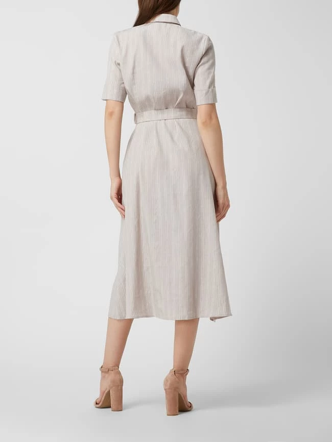 Am billigsten 🤩 Montego Blusenkleid Aus Leinenmischung - Sand 💯 – Bild 4