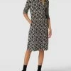 Angebote 😍 Marc Cain Knielanges Kleid Mit Label-Details - Schwarz 🧨