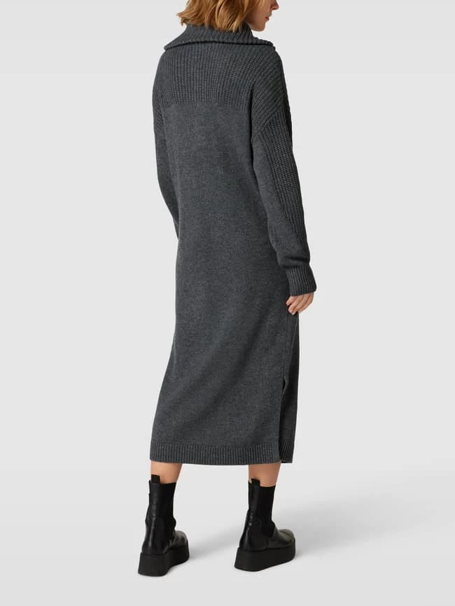 Am billigsten 😉 Jake*s Casual Strickkleid Mit Rollkragen - Graphit Meliert ❤️ – Bild 5