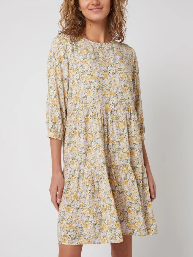 Auslauf 🧨 Montego Kleid Aus Viskose - Dunkelgelb ⌛ – Bild 4