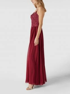 Am billigsten 🎁 Laona Abendkleid Mit Floralen Stickereien Und Zierperlen - Kirschrot 😍