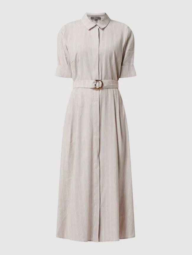 Am billigsten 🤩 Montego Blusenkleid Aus Leinenmischung - Sand 💯 – Bild 2