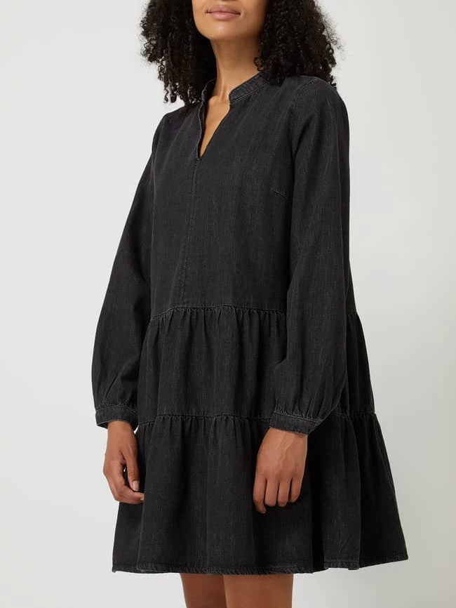 Coupon 🤩 Tom Tailor Denim 👖 Jeanskleid Im Stufen-Look - Schwarz 😉 – Bild 4