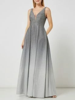 Rabatt 🔔 Mascara Abendkleid Mit Glitter-Effekt - Silber 😉