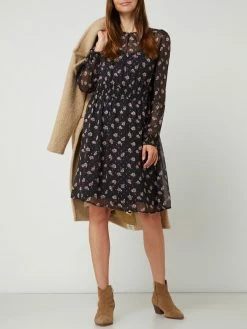 Aktion 🛒 Jake*s Collection Kleid Mit Effektgarn - Marineblau ⭐