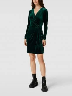 Bester Verkauf 🔥 MbyM Kleid Mit V-Ausschnitt Modell 'MADENA' - Dunkelgrün ⭐