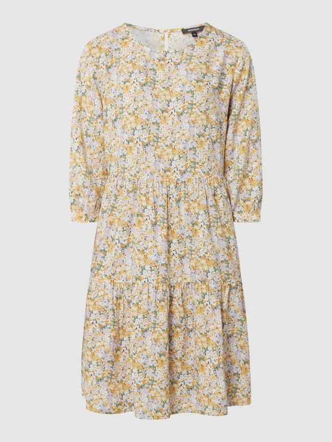 Auslauf 🧨 Montego Kleid Aus Viskose - Dunkelgelb ⌛ – Bild 2